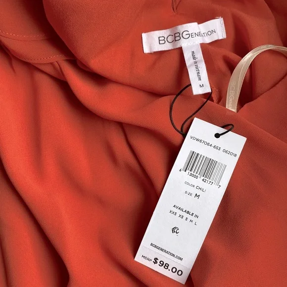 BCBGeneration Chili Ruffle Halter Dress - Picture 7 of 7